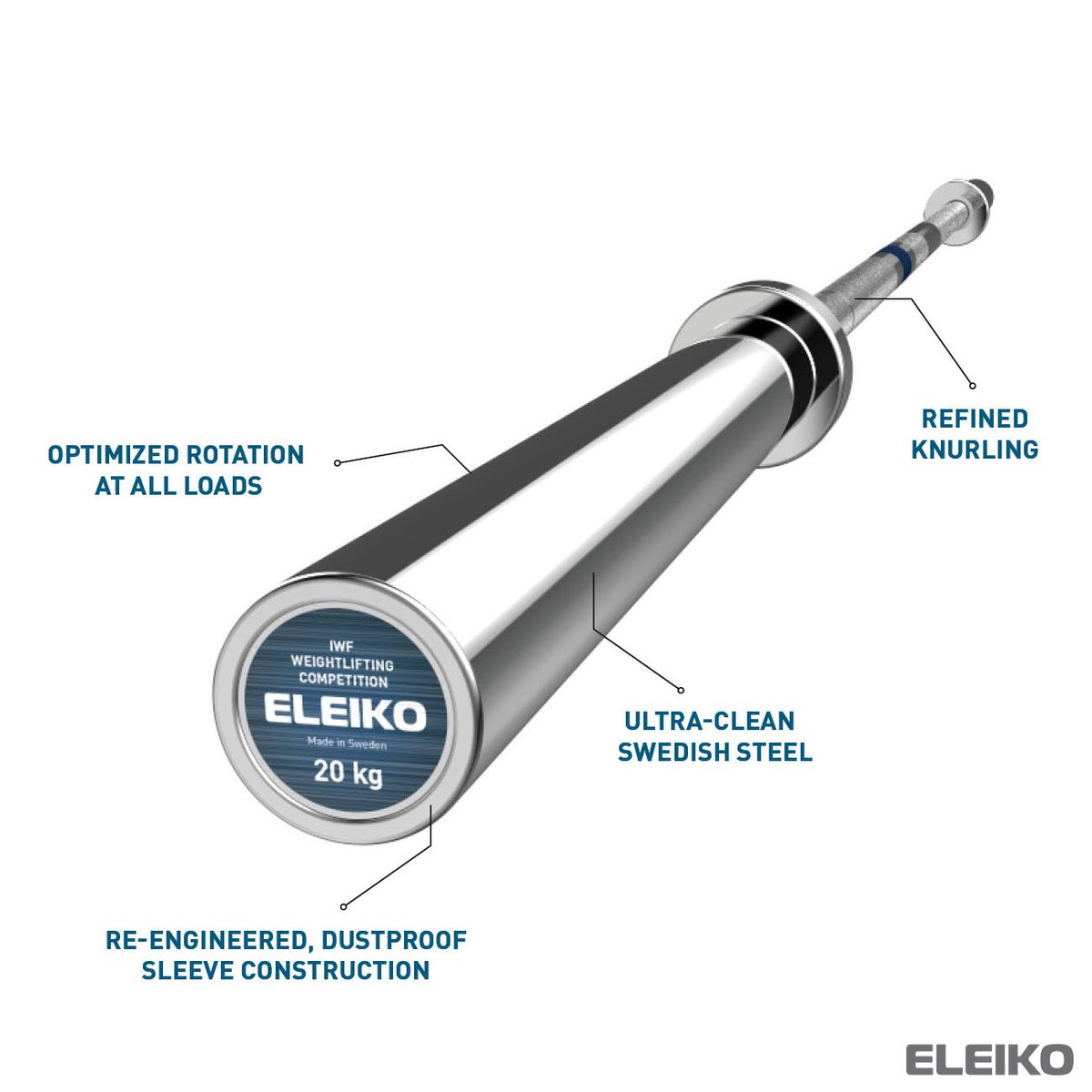 ELEIKO NXG COMPETITION OLYMPIC WEIGHTLIFTING BAR – Pullum Sports