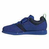 Adidas Powerlift 5 Weightlifting Shoes - Royal Blue / Cloud White / Beam Green
