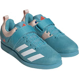 Adidas Powerlift 5 Weightlifting Shoes - Preloved Blue / Cloud White / Solar Red