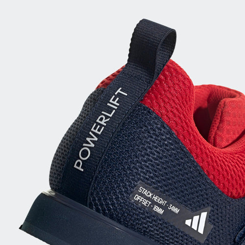 Adidas Powerlift 5 Weightlifting Shoes - Team Navy Blue 2 / Cloud White / Better Scarlet