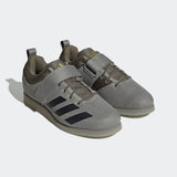 Adidas Powerlift 5 Weightlifting Shoes - Silver Pebble / Core Black / Olive Strata