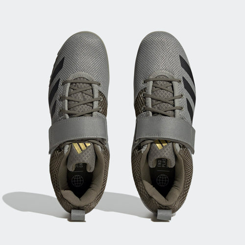 Adidas Powerlift 5 Weightlifting Shoes - Silver Pebble / Core Black / Olive Strata