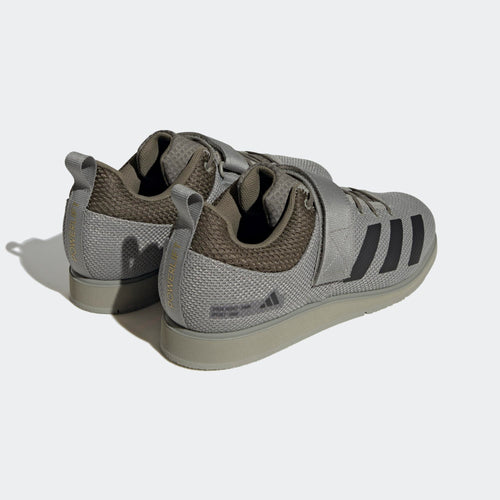 Adidas Powerlift 5 Weightlifting Shoes - Silver Pebble / Core Black / Olive Strata