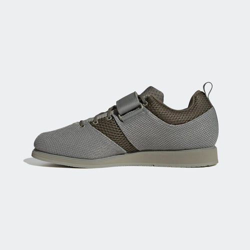 Adidas Powerlift 5 Weightlifting Shoes - Silver Pebble / Core Black / Olive Strata