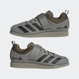 Adidas Powerlift 5 Weightlifting Shoes - Silver Pebble / Core Black / Olive Strata