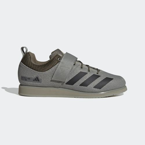 Adidas Powerlift 5 Weightlifting Shoes - Silver Pebble / Core Black / Olive Strata