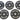Pullum Branded Black Bumper Training Disc Set