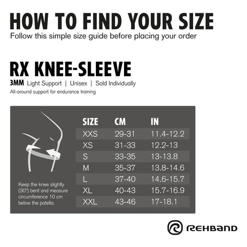 Rehband RX Knee Sleeve - 3mm