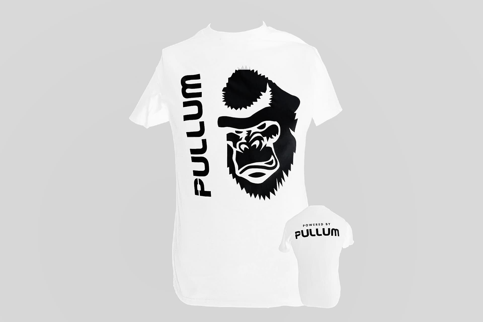 Pullum T-Shirt With Gorilla Silhouette - White – Pullum Sports