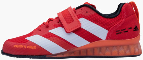 Adidas AdiPower III - Red / White / Orange