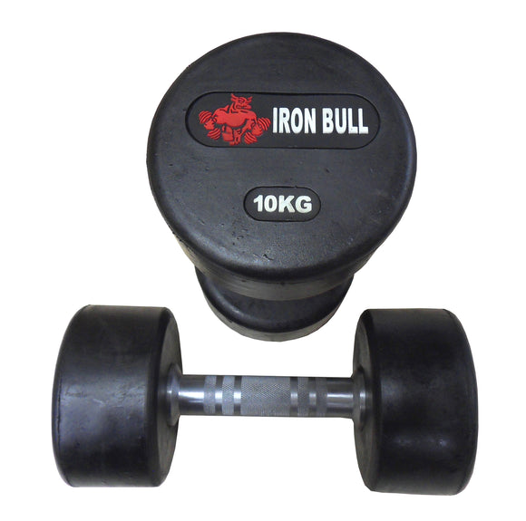 Solid Rubber Dumbbell Set