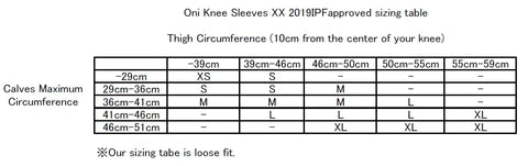 Oni Bukiya - Knee Sleeves XX Pair 2019 - IPF approved
