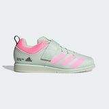 Adidas Powerlift 5 Weightlifting Shoes - Linen Green / Beam Pink / Shadow Maroon