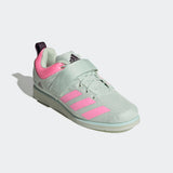 Adidas Powerlift 5 Weightlifting Shoes - Linen Green / Beam Pink / Shadow Maroon