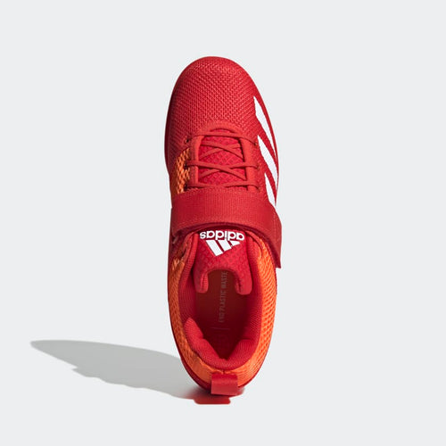 Adidas Powerlift 5 Weightlifting Shoes - Vivid Red / Cloud White / Impact Orange