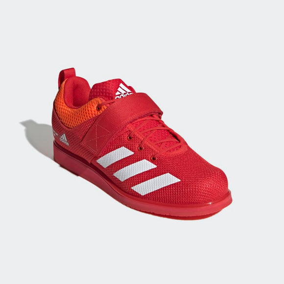 Adidas Powerlift 5 Weightlifting Shoes - Vivid Red / Cloud White / Impact Orange