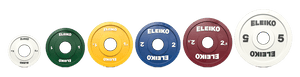 ELEIKO IWF WEIGHTLIFTING RUBBER COATED COMPETITION DISCS