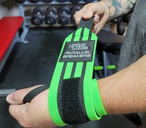 Lifting Large - Parallel Breaker Wrist Wraps - Green